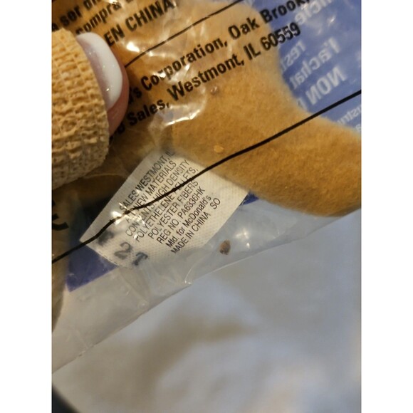 TY Teenie Beanie Babies w/Errors -1993 - #9 BONES - In Original Pkg. Unopened - Picture 7 of 8